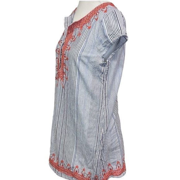 Rapsodia Striped Embroidered Dress - Picture 3 of 6